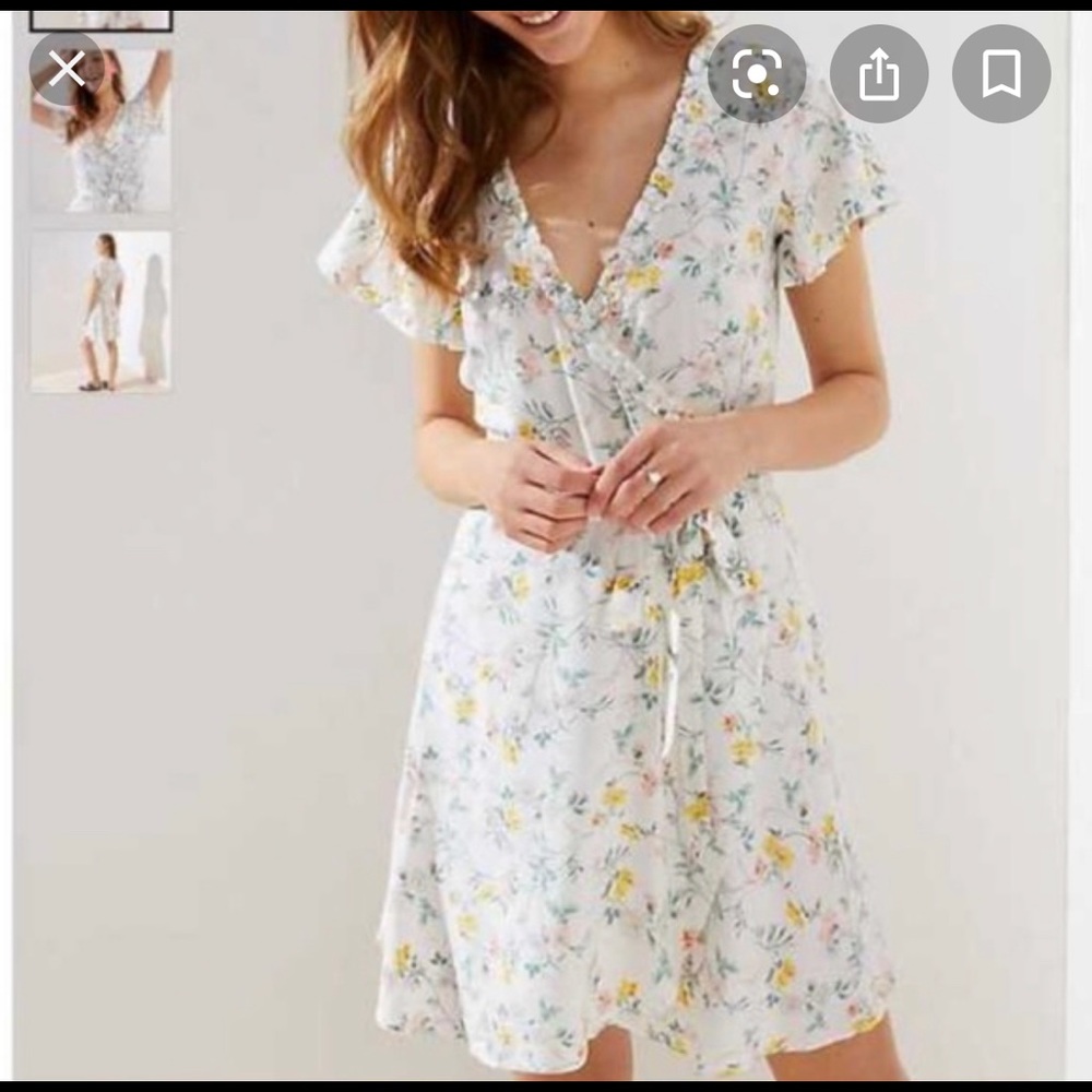 White floral loft dress